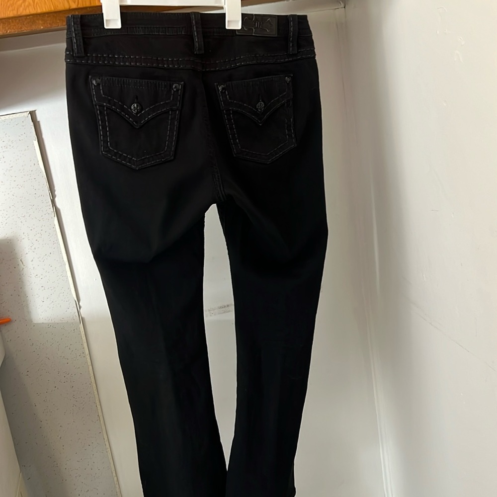 Miss Me Jeans Black size 33 waist lenght 32 gently used